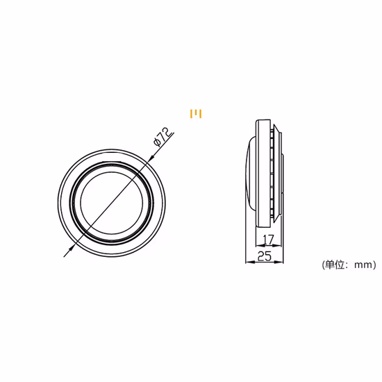 12V 24V Camión Remolque LED Indicador Lámpara Bus Side Marker Position Liquidación Luz para Caravan Van Lorry