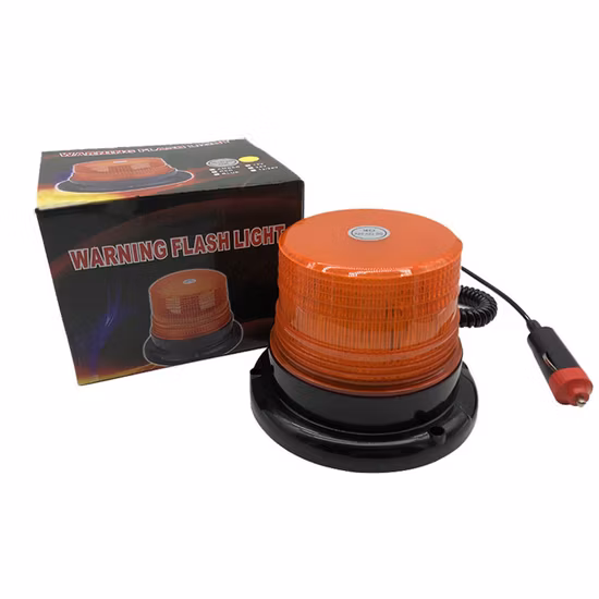 12/24V Car Flash Warning LED Light Car Emergency Light Roof Light for Engineering Truck Forklift School Bus with Magnet