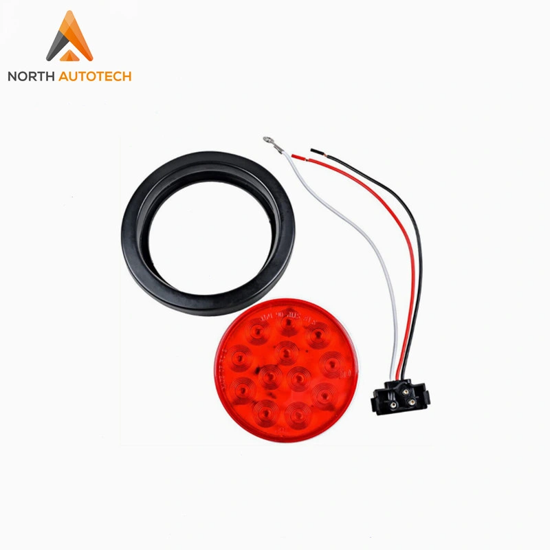 Trailer 4 Inch 24 LED Round Stop Turn Tail Backup Reverse Truck Lights