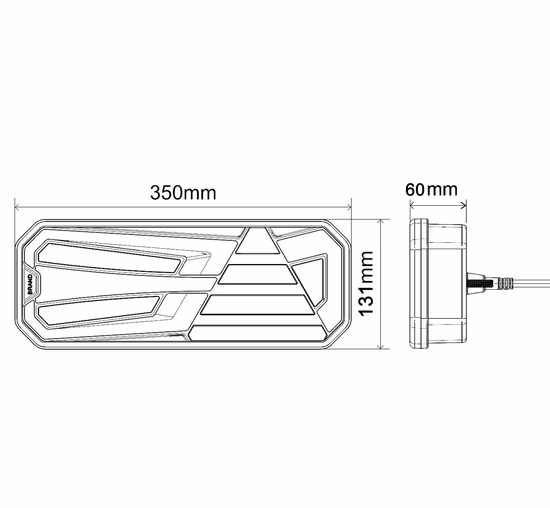 LED Commercial Lighting Turn Stop Trailer Truck Tail Lights Combination Rear Lamps