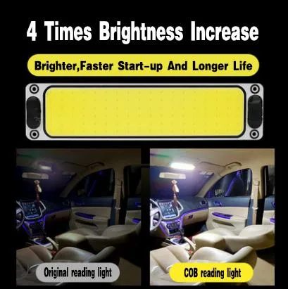 24V camiones grandes LED luces de lectura luces interiores modificadas COB 96 SMD LED luces de coche