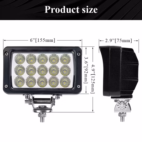 4X4 todoterreno 24V 48W Inundación Mini LED Luces de trabajo de conducción para automóvil Auto Motocicleta Camión