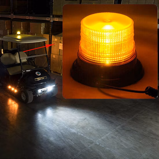 Luz LED de advertencia de Flash para coche de 12/24V, luz de emergencia para coche, luz de techo para camión de ingeniería, carretilla elevadora, autobús escolar con imán