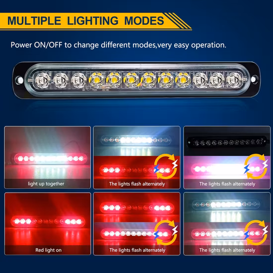 Nova Beacon Light, luces intermitentes de advertencia de seguridad de montaje permanente, luces LED estroboscópicas de emergencia para vehículos, luces de peligro de precaución para camiones, luces estroboscópicas