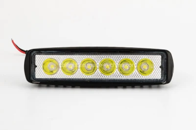 Fácil montado Auto Strip IP68 Offroad Camión impermeable Bar Car Slim 18W LED Luz de trabajo