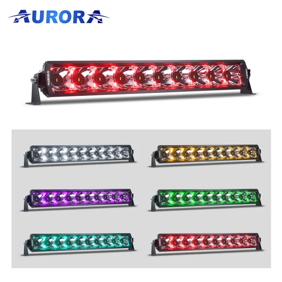 Nueva barra de luces LED RGB Control de aplicaciones Cambio de varios colores para Jeep