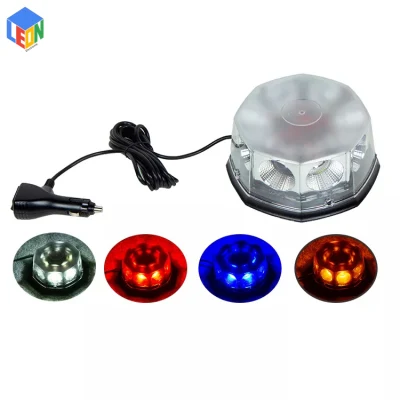 DC 12V-24V Color blanco 8 LED COB Advertencia de seguridad Luz de baliza intermitente para ambulancia Autobús escolar y camiones